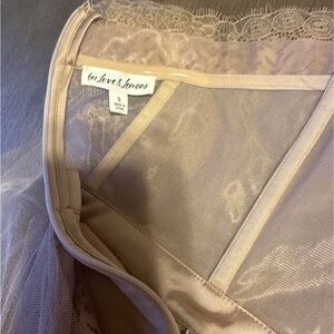 For Love And Lemons Strapless Lace Dress - Cream